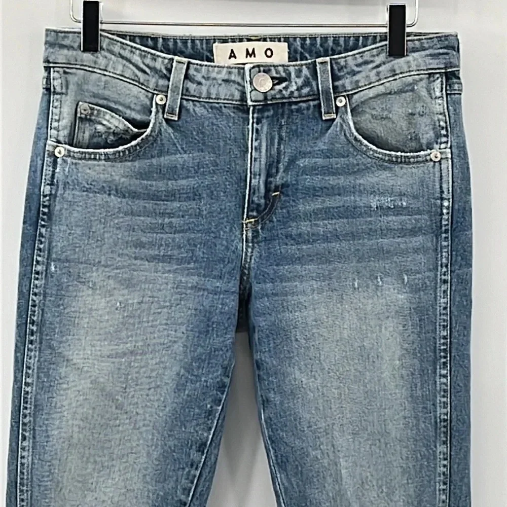 AMO Stix Skinny Distressed Jeans in Soulmate Destroy - Size 28 - Picture 4 of 10